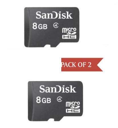 India Desire : Ebay BIGBANG012 Offer : Buy SanDisk 8GB Micro Memory Card Class 4 (Pack of 2) At Rs. 175 From Ebay